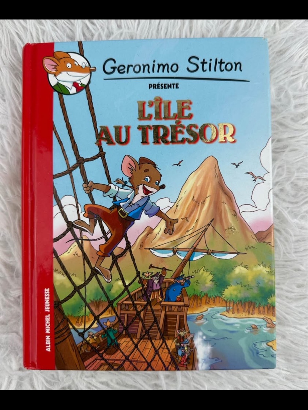 Geronimo Stilton L’ile Au Trésor French Hardcover Book